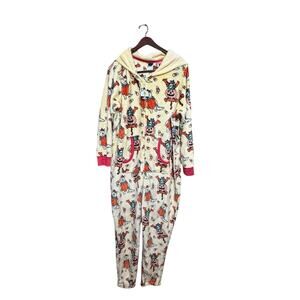 Disney Winnie The Pooh Tigger PJ One Piece Lounger Union Suit Women’s 3X Hooded